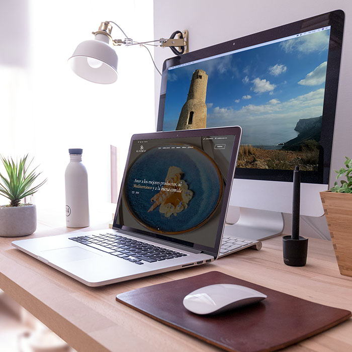 Trabajando en la oficina